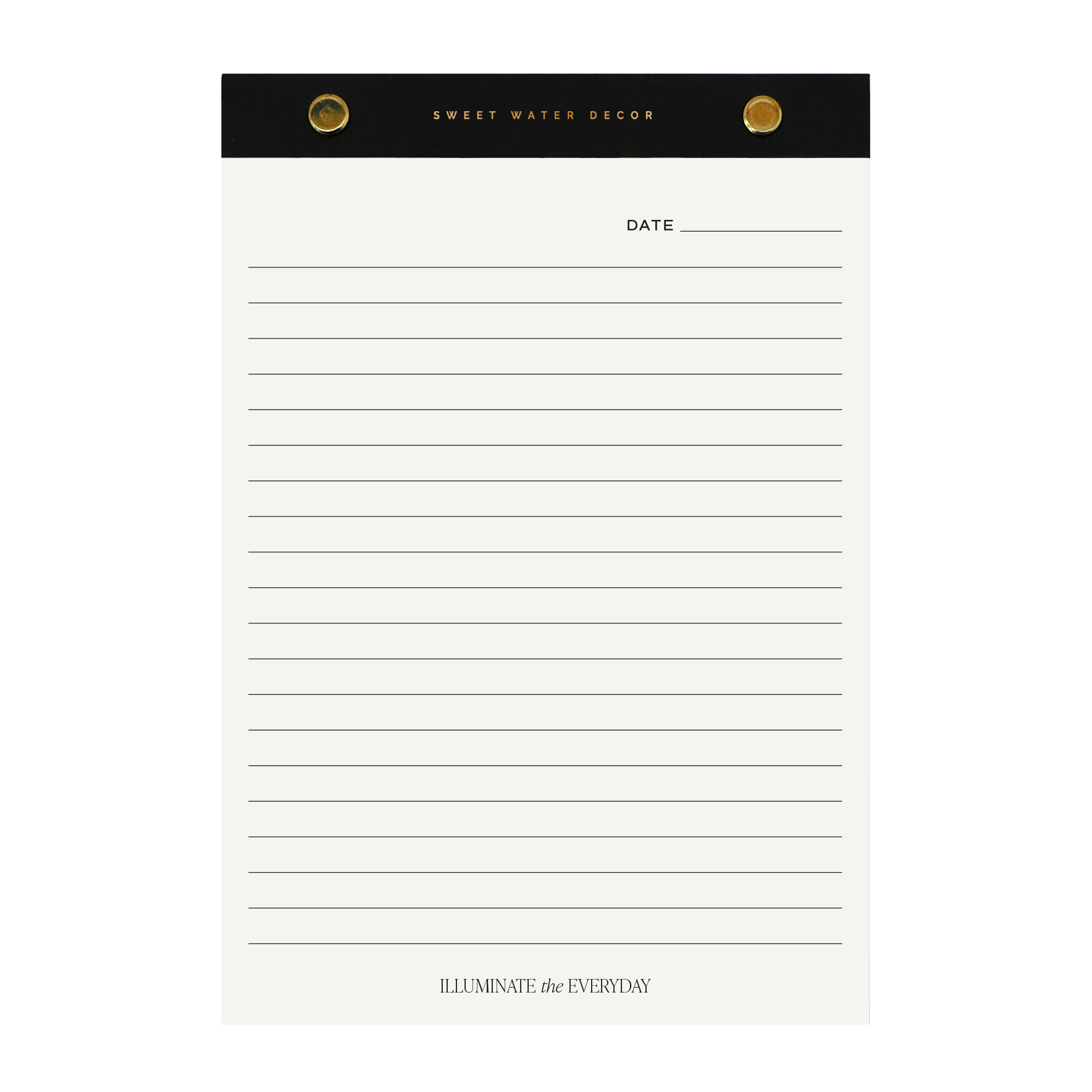 Gold Rivet Notepad