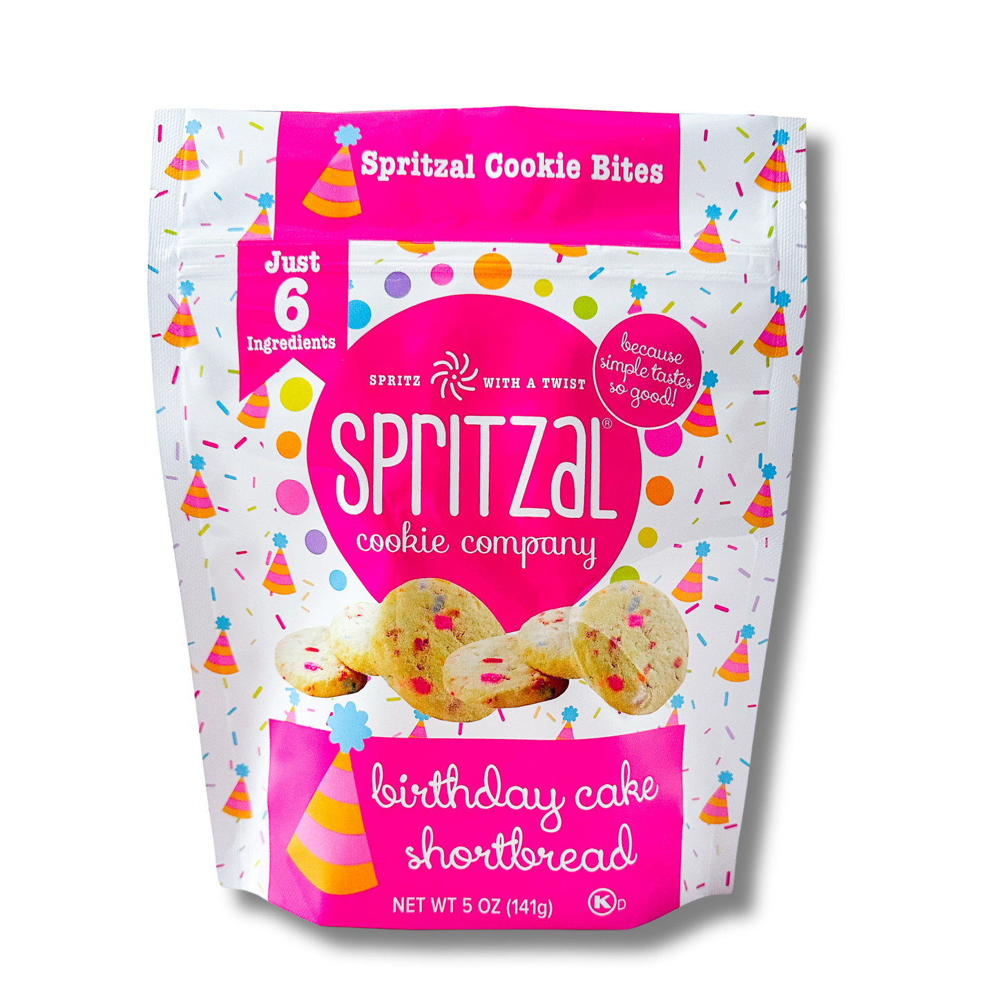 Spritzal Birthday Cake Cookie Bites 5oz