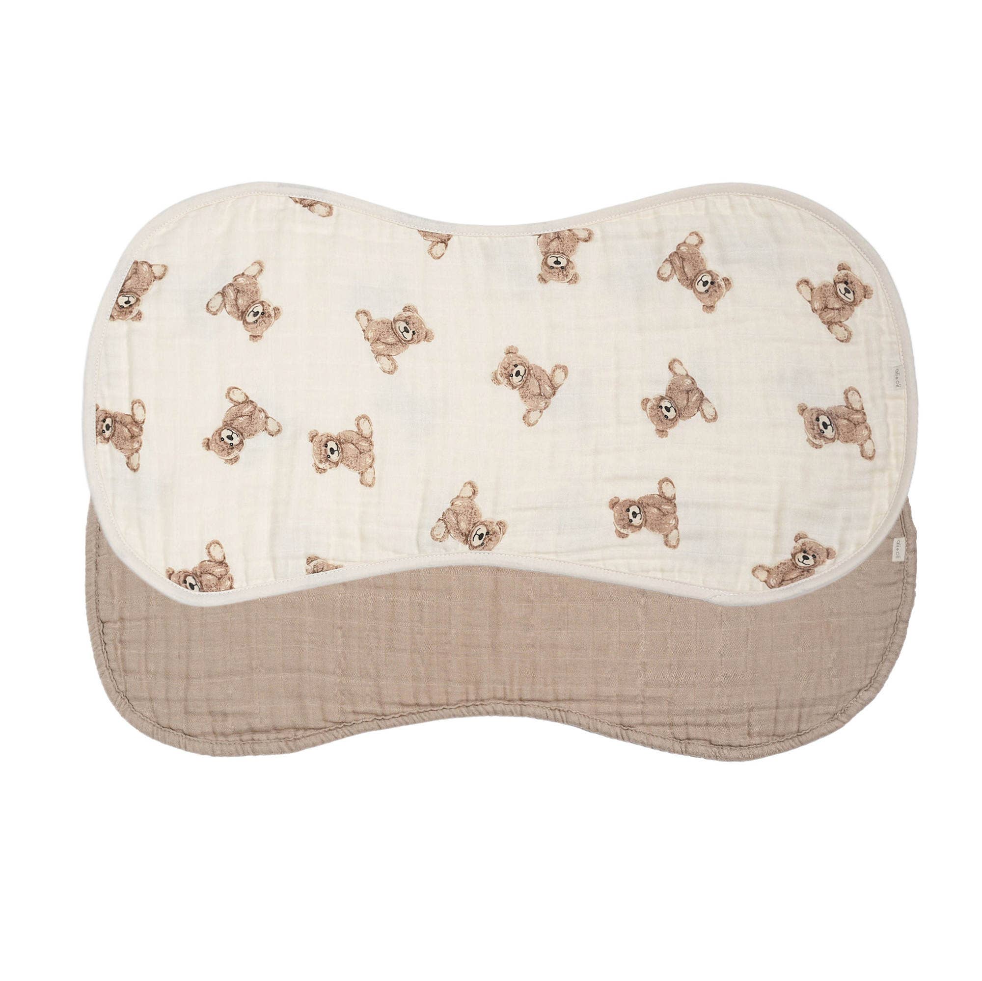 Teddy Bear Burp Cloth Set 2-Pack