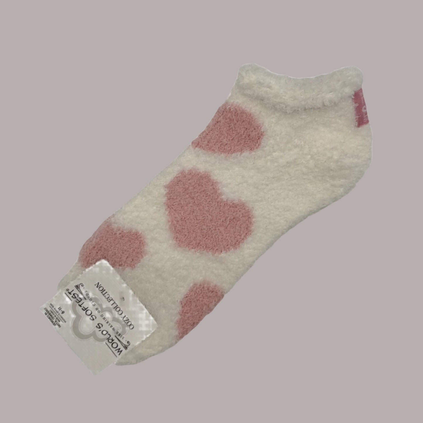Cozy heart socks world's softest