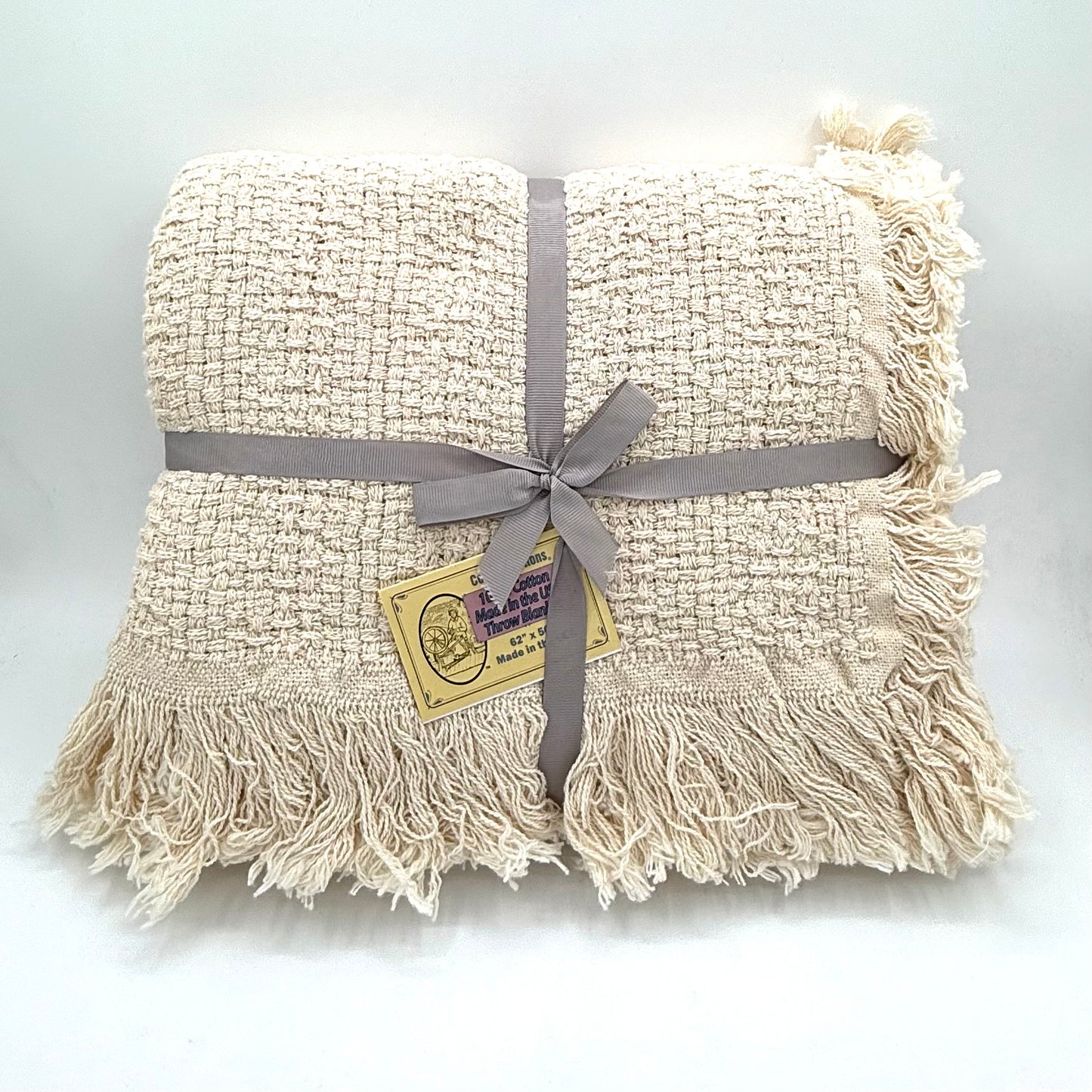 Cotton Throw Blanket – Natural