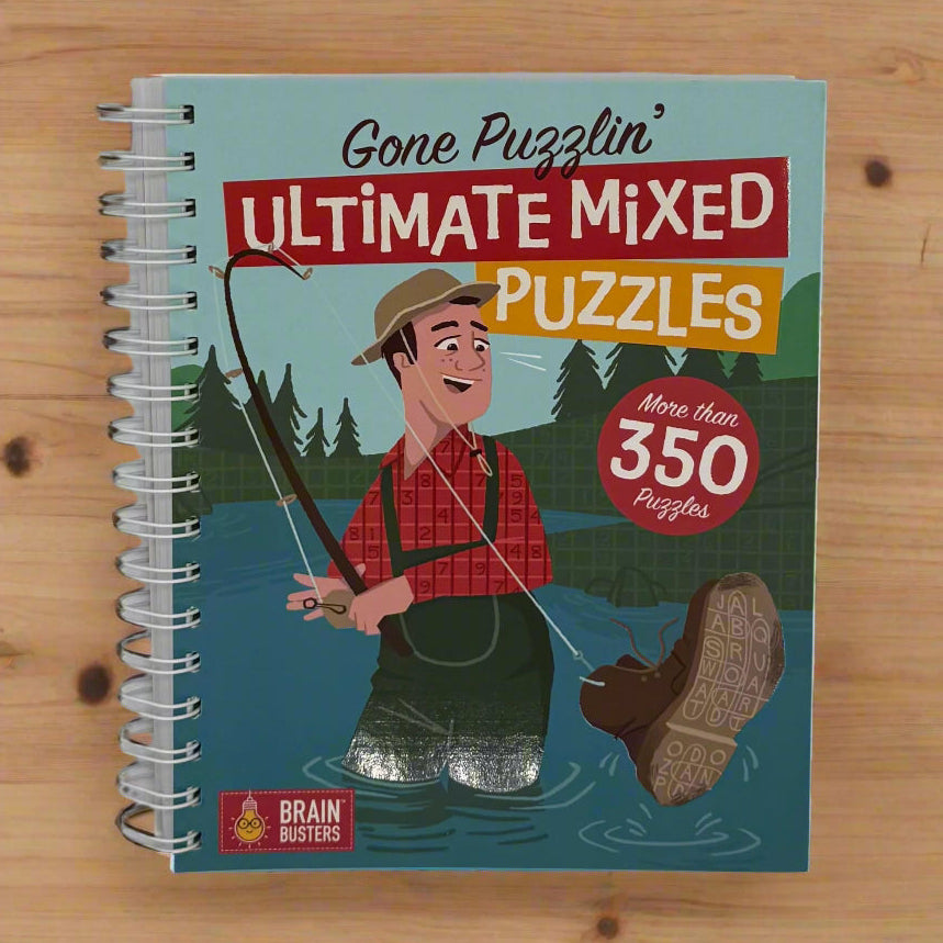 Gone Puzzlin" Mixed Puzzle Book