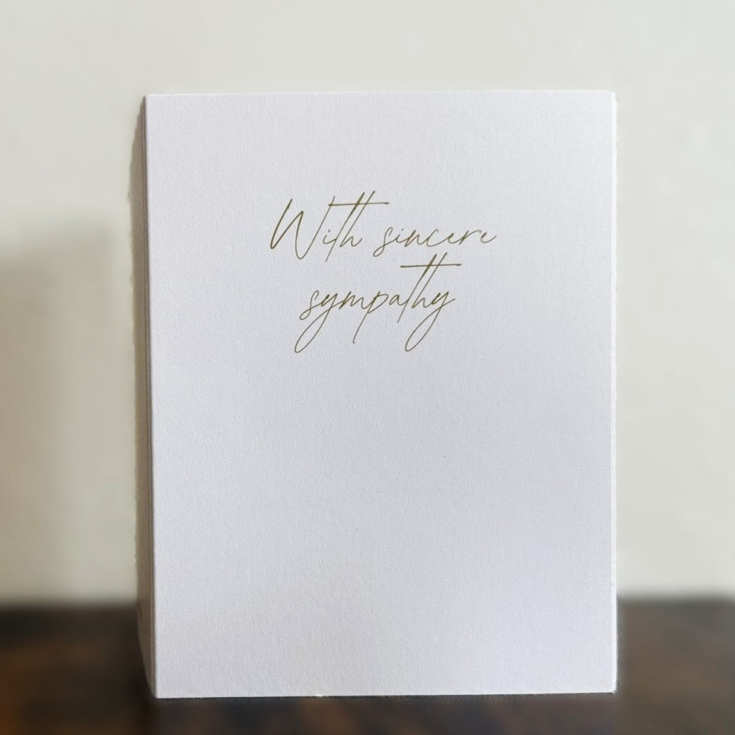 With Sincere Sympathy Card