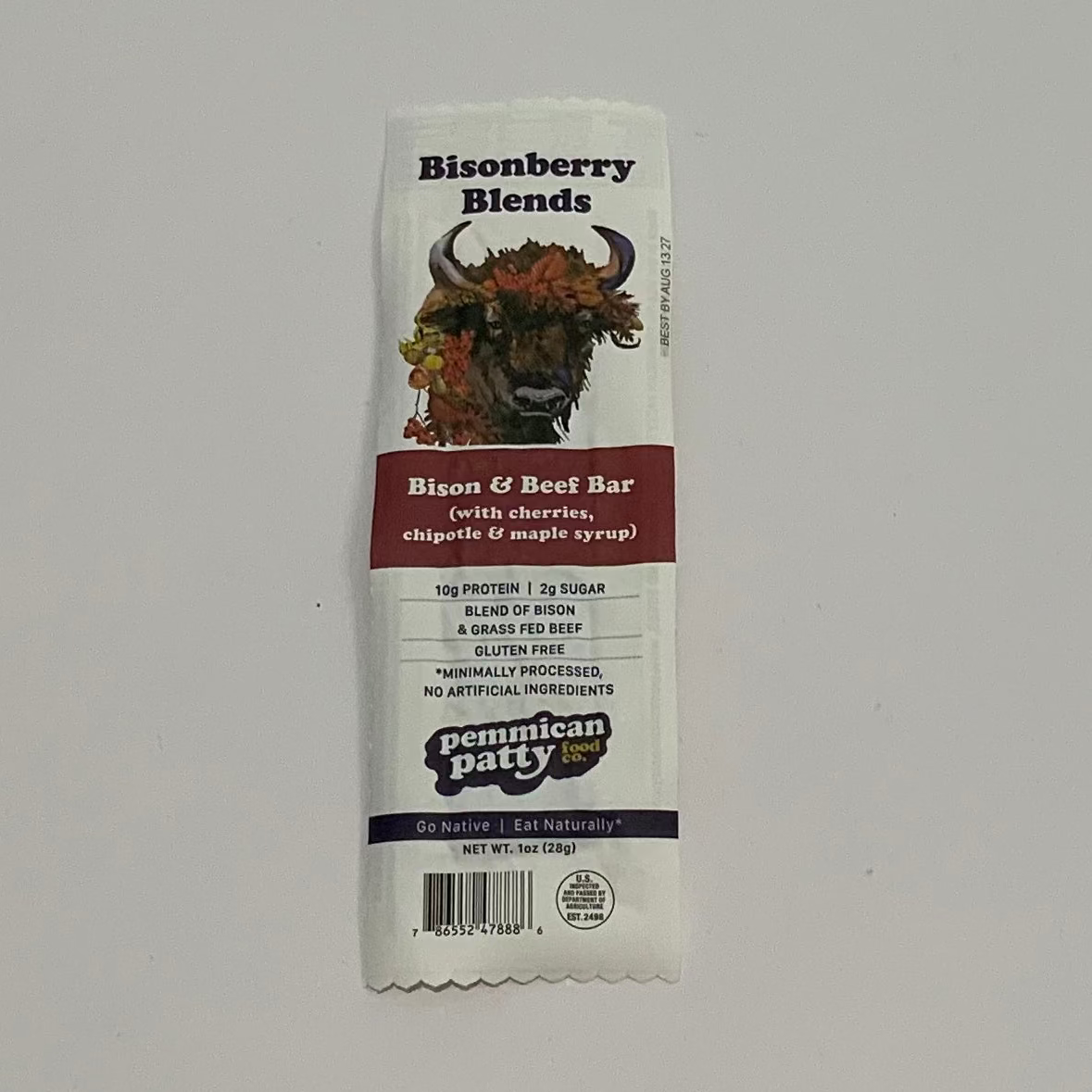 Pemmican Patty Bison & Beef Bar