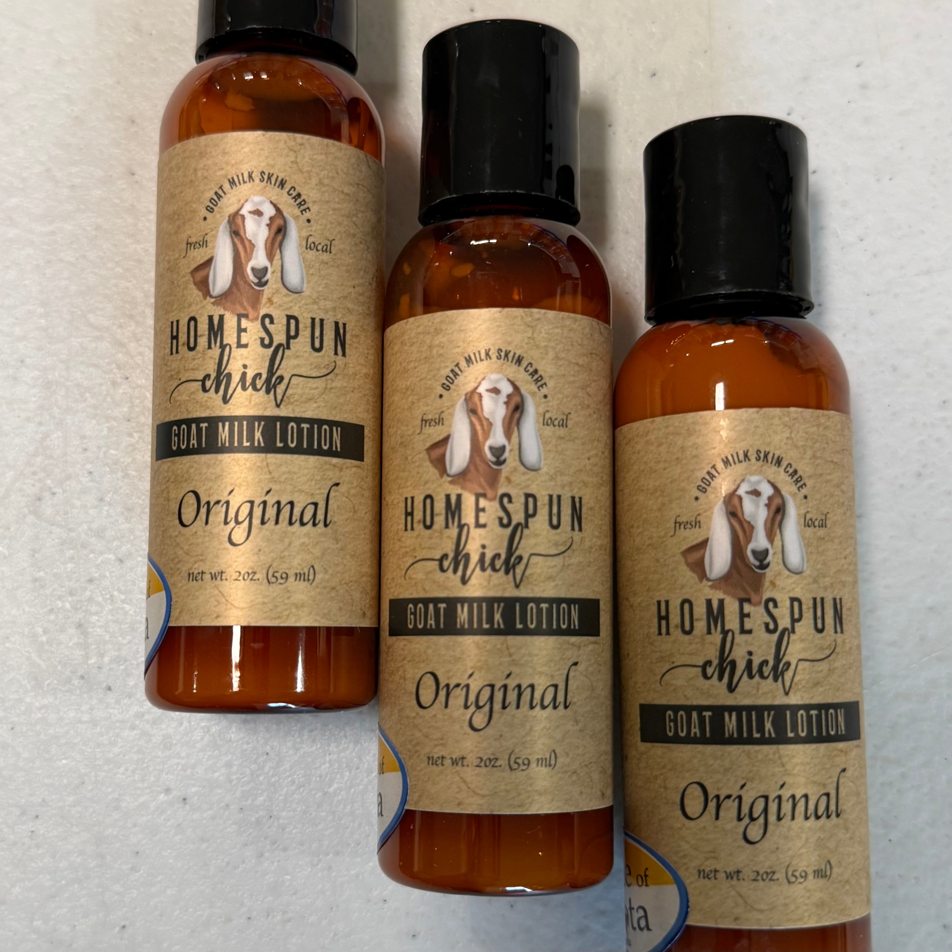Homespun Chick Goat Milk Lotion- Unscented
