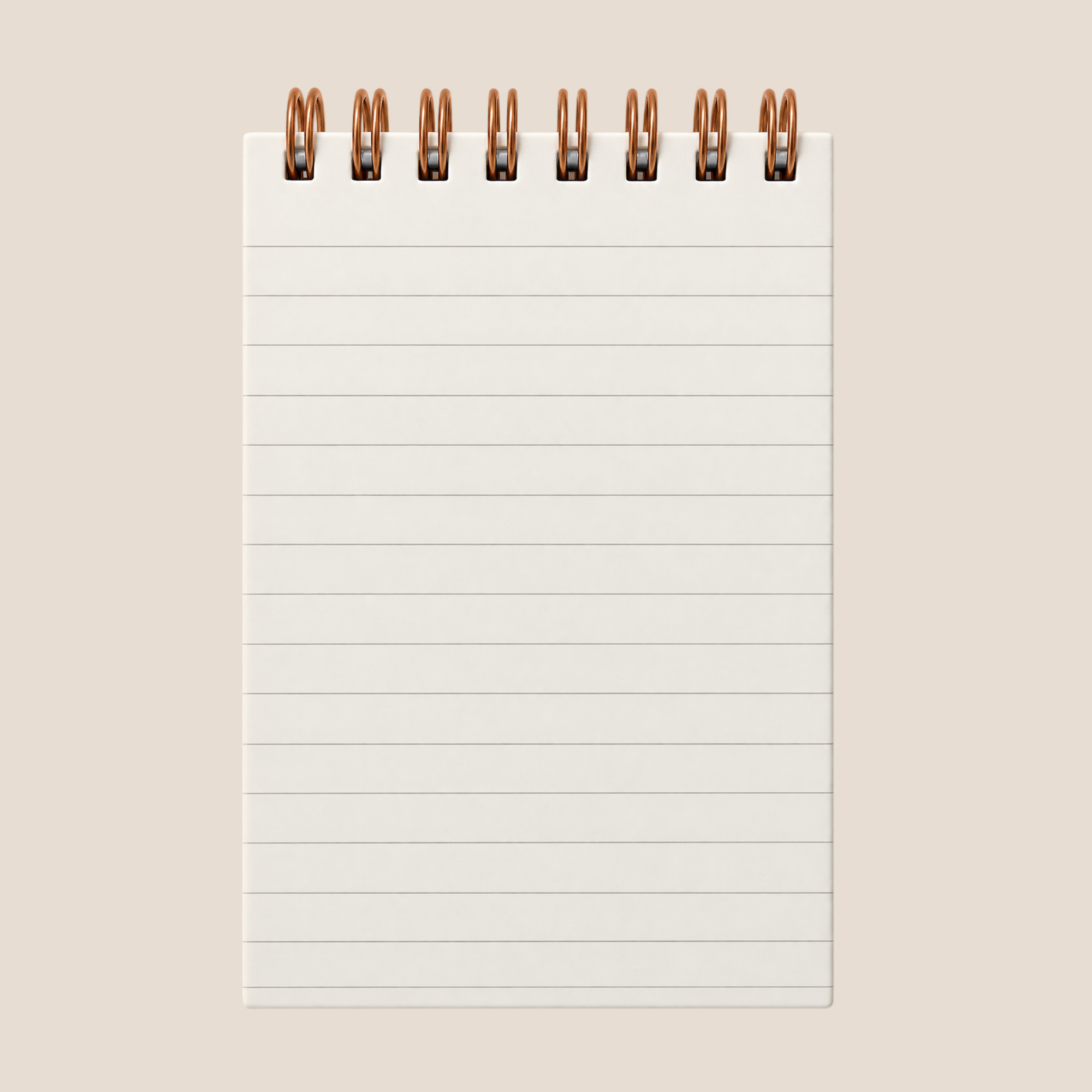 Mini Jotter Lined Notebook - Chalk White