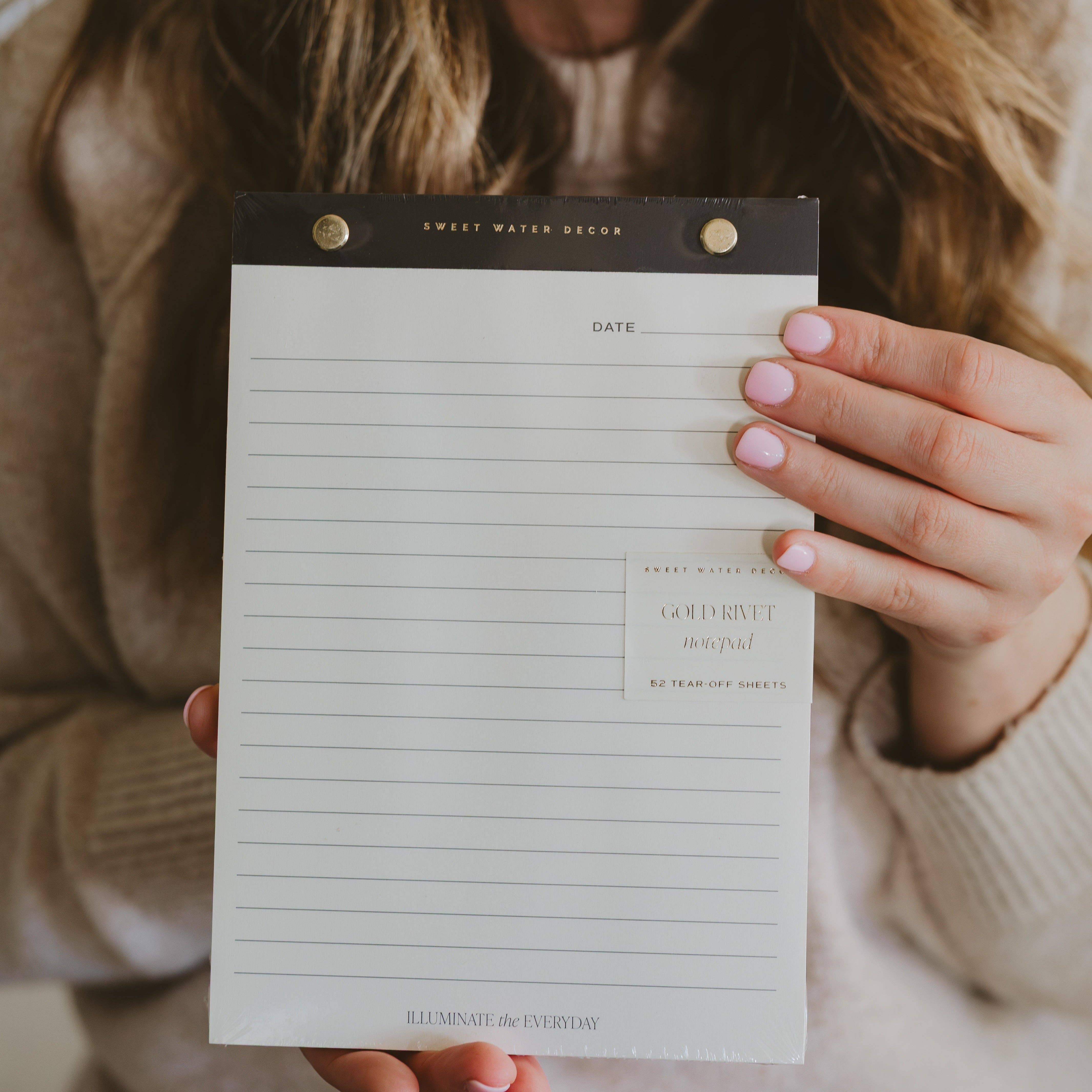 Gold Rivet Notepad