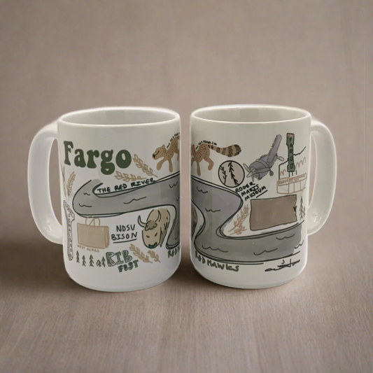 Ivory and Sage Fargo Mug