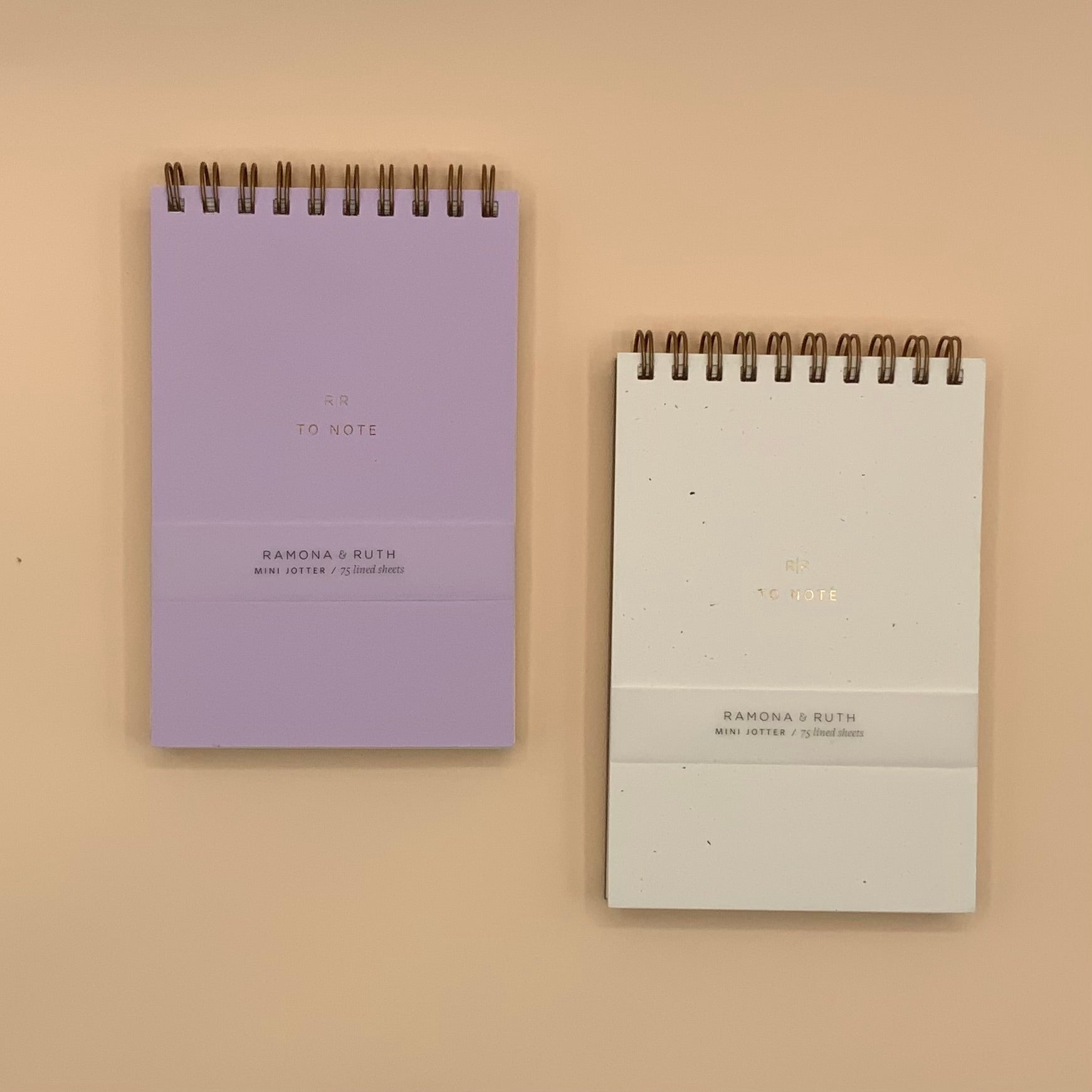 Mini Jotter Lined Notebook - Chalk White