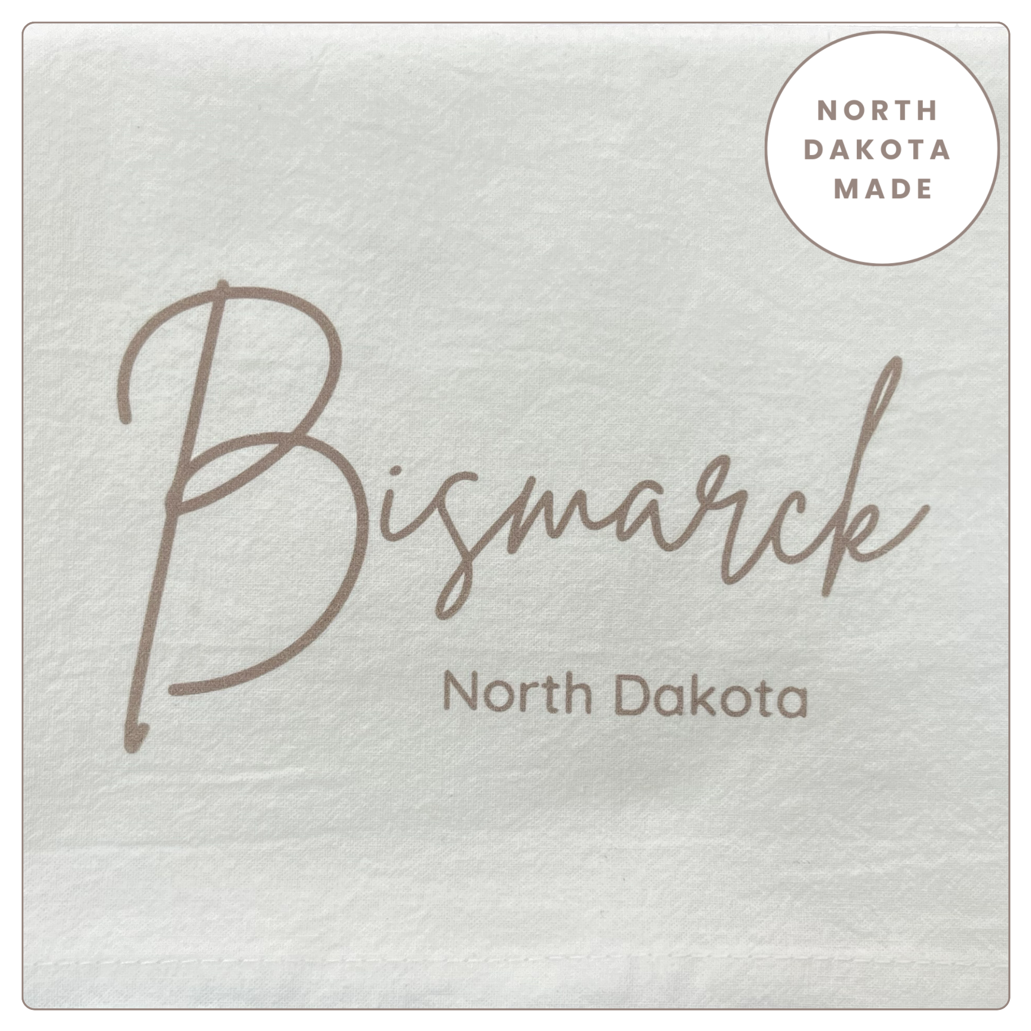 Bismarck, ND Tea Towel