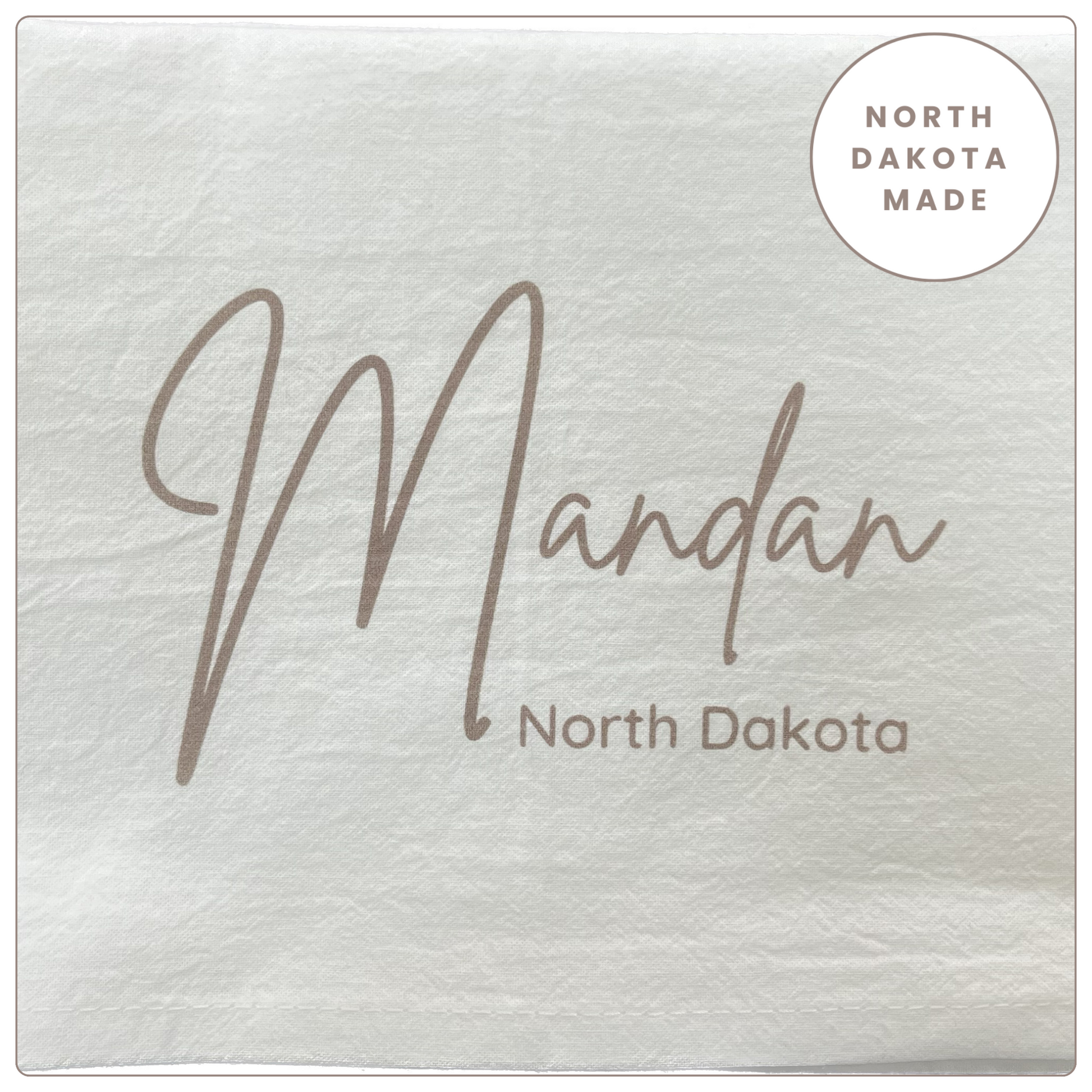 Mandan, ND Tea Towel