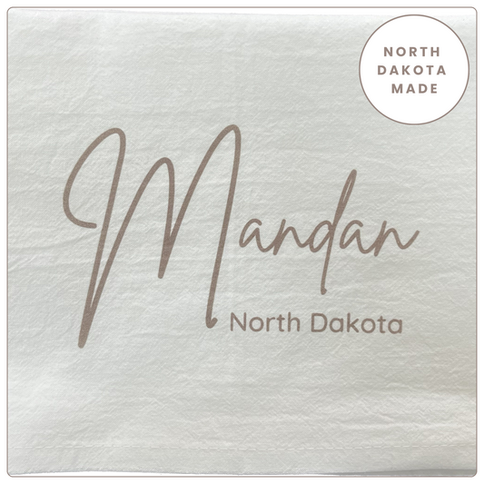 Mandan, ND Tea Towel
