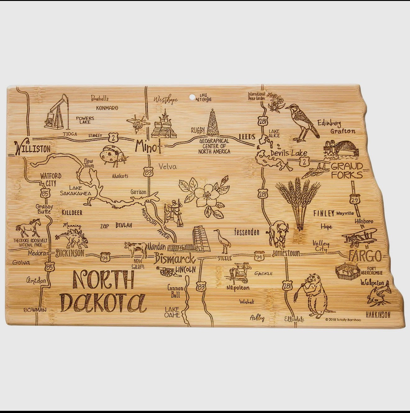 North Dakota Cutting Board