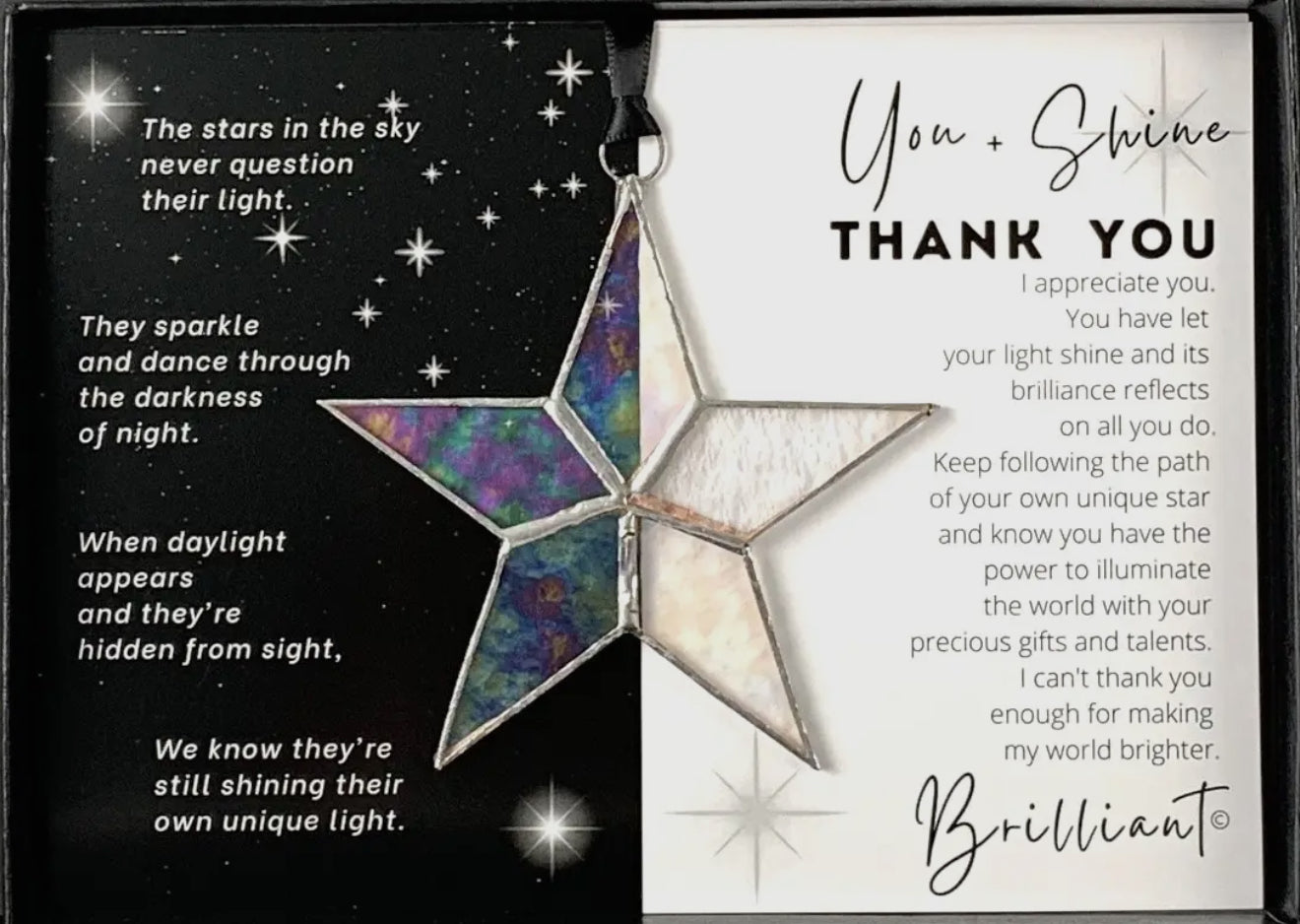 Thank You - Stained Glass Star