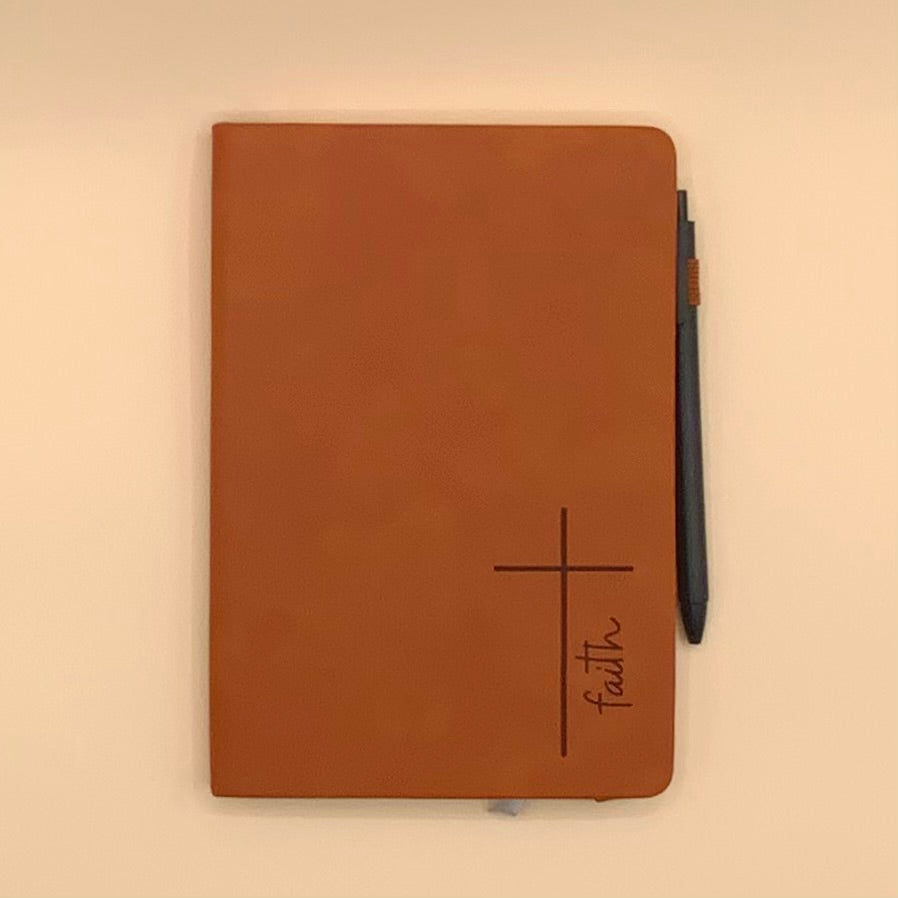 Leather Christian Journal: Faith