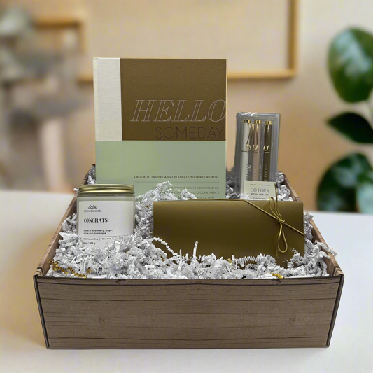 Hello Golden Years Retirement Gift Box