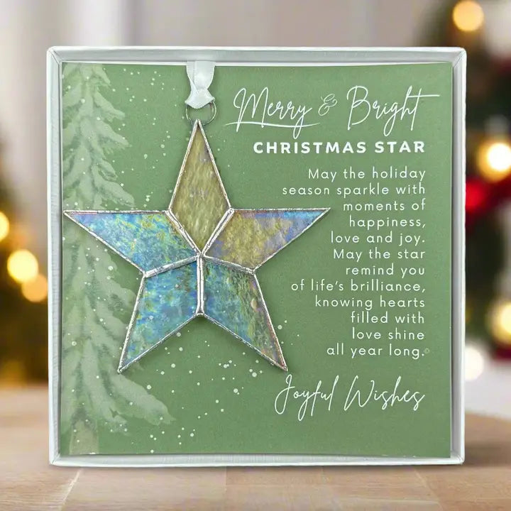 Star Stained Glass Ornament