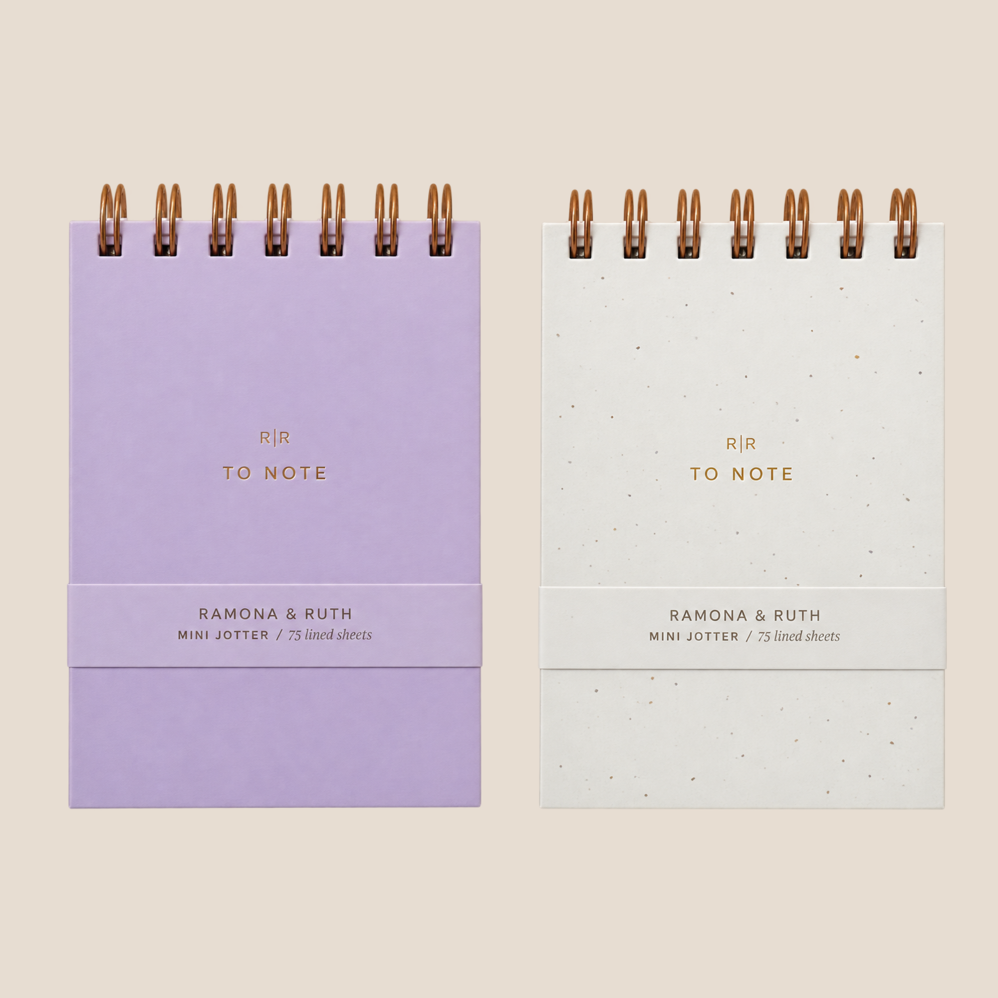 Mini Jotter Lined Notebook - Chalk White