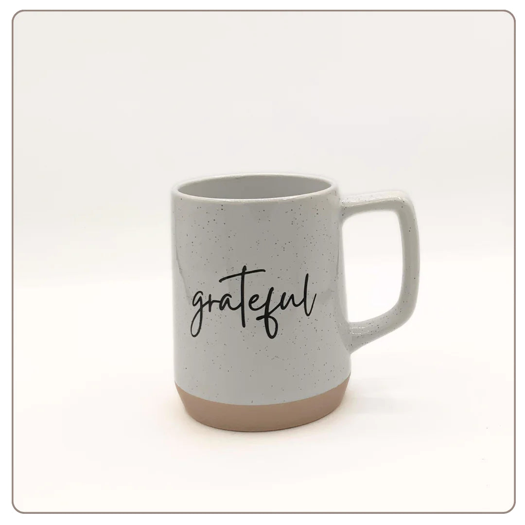 White Grateful Mug